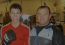 BOXING CLEVER: Dylan Davies with Graham Brockway. (12431841)