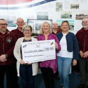 Sunderland Ward team members Tracey George, Sarah Lucas and Clare Lee are pictured with Modellers Club members Paul Emens, David Woolnough, Derek Church and Peter Mitchell.