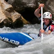 WHITE WATER RAPIDS: James negotiates a tricky course. Next week, Bill talks to James' younger brother William, about his canoeing exploits at the highest level.