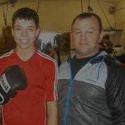 BOXING CLEVER: Dylan Davies with Graham Brockway. (12431841)