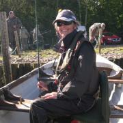 ON BOAT: Rhian ready to go on Lough Carragh, in the Ring of Kerry, earlier this year.
