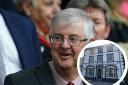 Aberaeron pub the Black Lion Hotel held a celebration event after Frist Minister Mark Drakeford’s announcement he is to step down. Pictures: Google/PA.