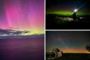 Camera Club members Ceri Opo Hopkins (left), Laura Winter (top right) and Richard Rees (bottom right) captured the Northern Lights in Pembrokeshire at the weekend.
