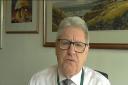 Pembrokeshire Council Leader David Simpson is to stand down. Picture: Pembrokeshire County Council webcast.
