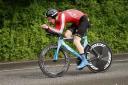 PEDAL POWER: Welsh champion Kieron Davies pushing the pedals hard. (8568157)