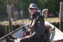 ON BOAT: Rhian ready to go on Lough Carragh, in the Ring of Kerry, earlier this year.