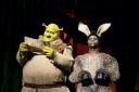 Dean Chisnall (Shrek) and Idriss Kargbo (Donkey) in Shrek the Musical.PICTURE: Helen Maybanks. (49507409)