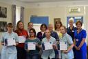 Healthcare assistants from hospitals awarded special certificates