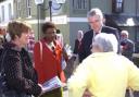 Labour's Mari Rees meets voters in Haverfordwest