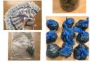 Drugs with a street value of £6,000 were seized during the raid. Picture: Dyfed-Powys Police