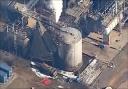 BBC Aerial View of the Aftermath at Chevron Oil Refinery, Pembrokeshire