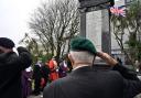 The Remembrance Sunday service in Tenby.