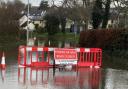 A flood alert is in place for the River Ritec on the outskirts of Tenby, which flooded extensively last month