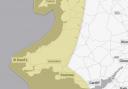 The areas of Wales covered the Met Office weather warning