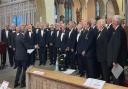 Tenby Male Choir in full voice.