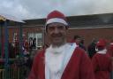 Looking scary after the Santa race-distracted by something?