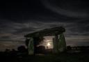 Cloudy moonrise at Pentre Ifan Burial Chamber by Camera Club member Keith D Small