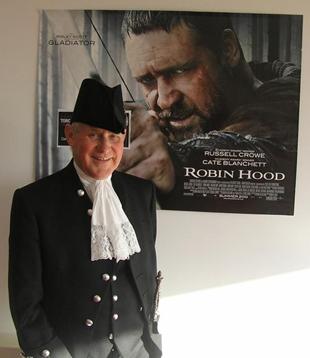 The High Sheriff goes in search of some merry men for his Go MAD campaign at a screening of Robin Hood in Milford Haven.