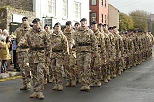 Royal Signals Regiment at St Davids