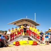The lifeguards had a Tenby team photo taken on Wednesday