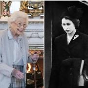 The Queen as pictured on her last public engagement and her first appearance on UK soil as sovereign