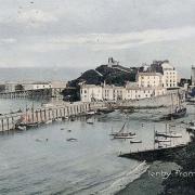 Tenby with the old pier. Picture: Andrew Harries via Our Pembrokeshire Memories.