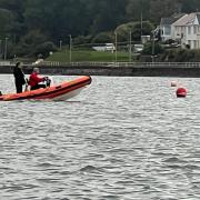 Neyland Yacht Club members pictured during their rescue operation off Pembroke Ferry