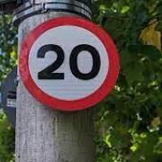 The 20mph speed limit was introduced in September 2023.