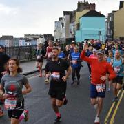 Runners taking part in the Tenby 10k.