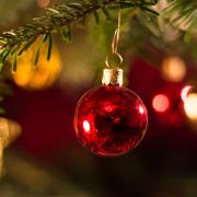 A man has been accused of damaging Christmas decorations and garden plants (Pictured is a stock image of Christmas decorations).