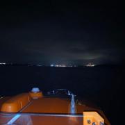 Angle lifeboat searched after midnight for a missing vulnerable man.