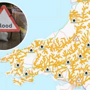 Flood alerts have been issued across west Wales.