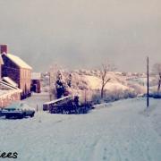 Snow on Union Hill, Haverfordwest in 1984