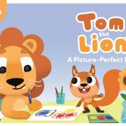 The Tom the Lion series was created by Jon Likeman and features Ysgol Bro Preseli student Gwion Bowen as the voice for the audiobook