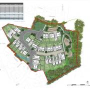 Plans for 29 homes in St Dogmaels, including two affordable units, have been submitted to Pembrokeshire County Council. Picture: Amity Planning/Obsidian Homes Ltd.