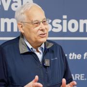 Professor Don Berwick KBE speaking at the event in Wales. He is a former advisor to former US president Barack Obama