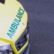 Two people were sent to hospital following a two-vehicle crash today on Bulford Road  in Johnston