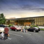 The artist's impression from the WT of the proposed Sainsbury's store for Haverfordwest