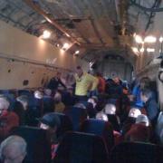 Inside the Russian freight plane