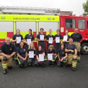 PASSING OUT: The Ysgol y Preseli students receive their certificates having completed the Phoenix Project.
