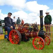 ENGINEERING MAGIC: Tom Griffiths, from Wolfscastle with his working model traction engine at last year's Camrose Vintage Working Day.