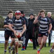 John Hill in action for Pembrokeshire Under 15s. (20548689)