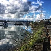 Reflections in Neyland Marina taken by Camera Club member Grant Taff Lewis