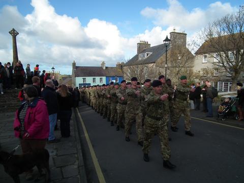 Remembrance Day in St Davids, Pembrokeshire, 2012