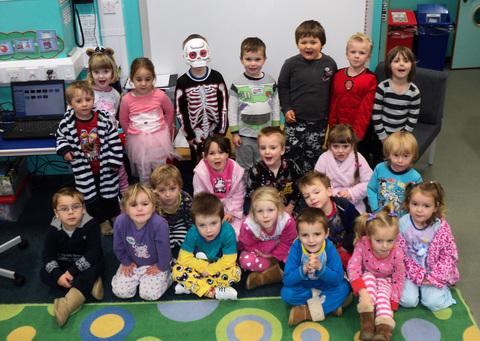 Saundersfoot School raised the fantastic sum of £760 on Friday and counting! All of the staff and pupils dressed in pyjamas and as monsters, they sold cakes and biscuits, Ladybirds class held an art sale serving tea and coffee, toast was on sale, Pudsey 