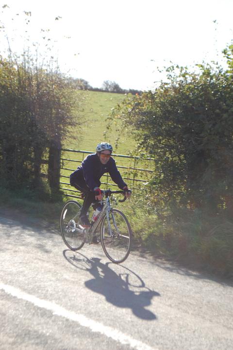 Milford Haven School teacher Mr Rodney Davies, goes on a sponsored cycle ride around Pembrokeshire.