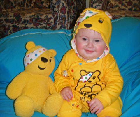 Haverfordwest Childminding Group Fundraiser for Children in Need raised £52.40.
Eight-month-old Celt Scott-Walker