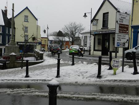 Snow in Narberth.
