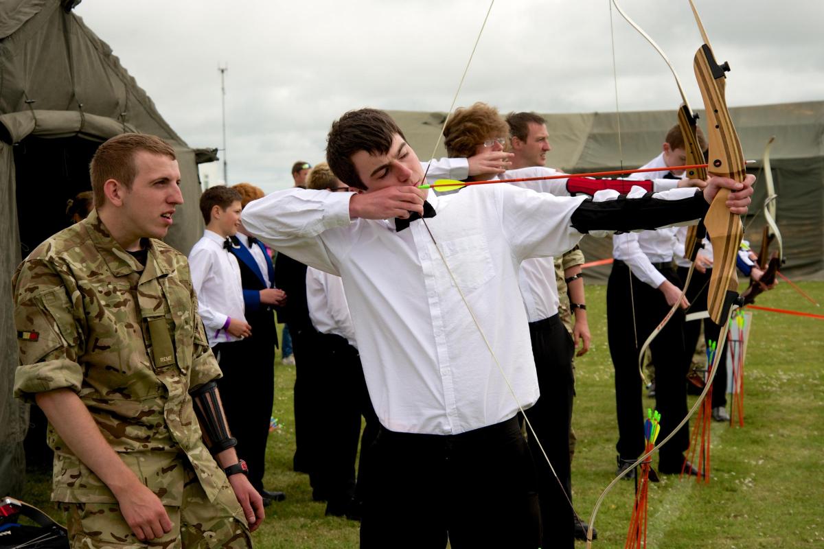 Pembrokeshire families marched in to enjoy the 14th Signal Regiment's open day held at Cawdor Barracks, Brawdy.