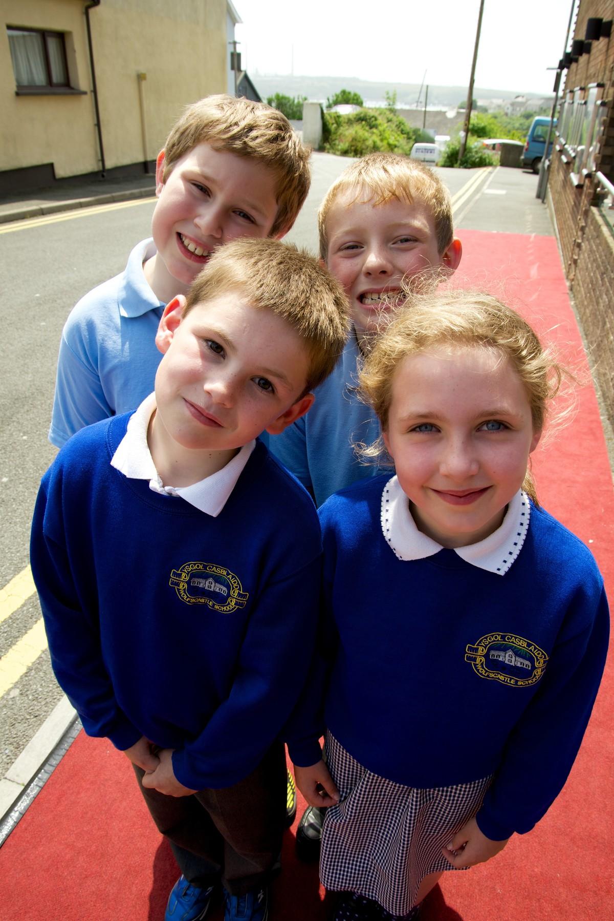 Pupils walked the red carpet to attend the Pembrokeshire Schools Film and Animation Festival